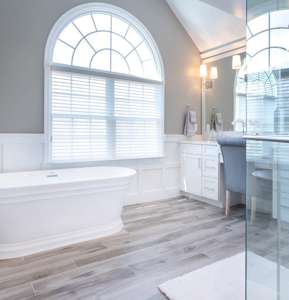 Bathroom remodel detail
