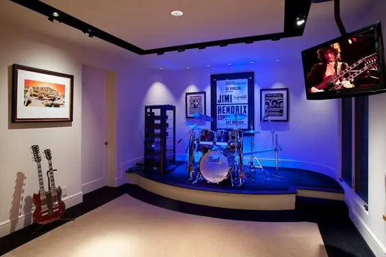 basement finishingmusic room