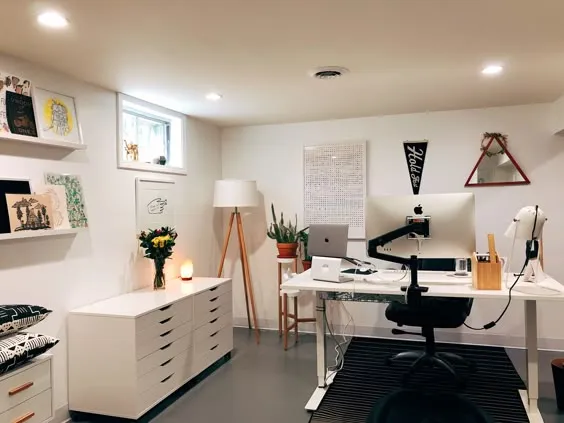 basement home office ideasKaty DeCorah