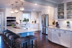 Kitchen with quartz countertops