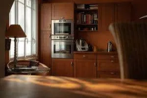 oak cabinets