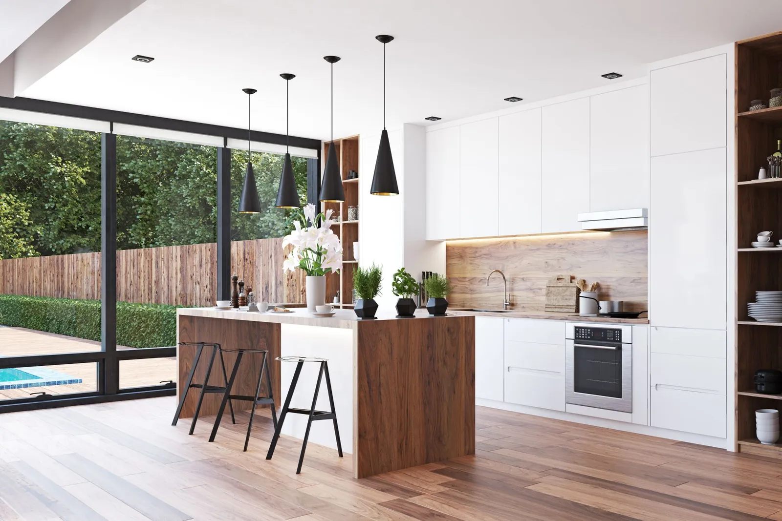 kitchen island with seating