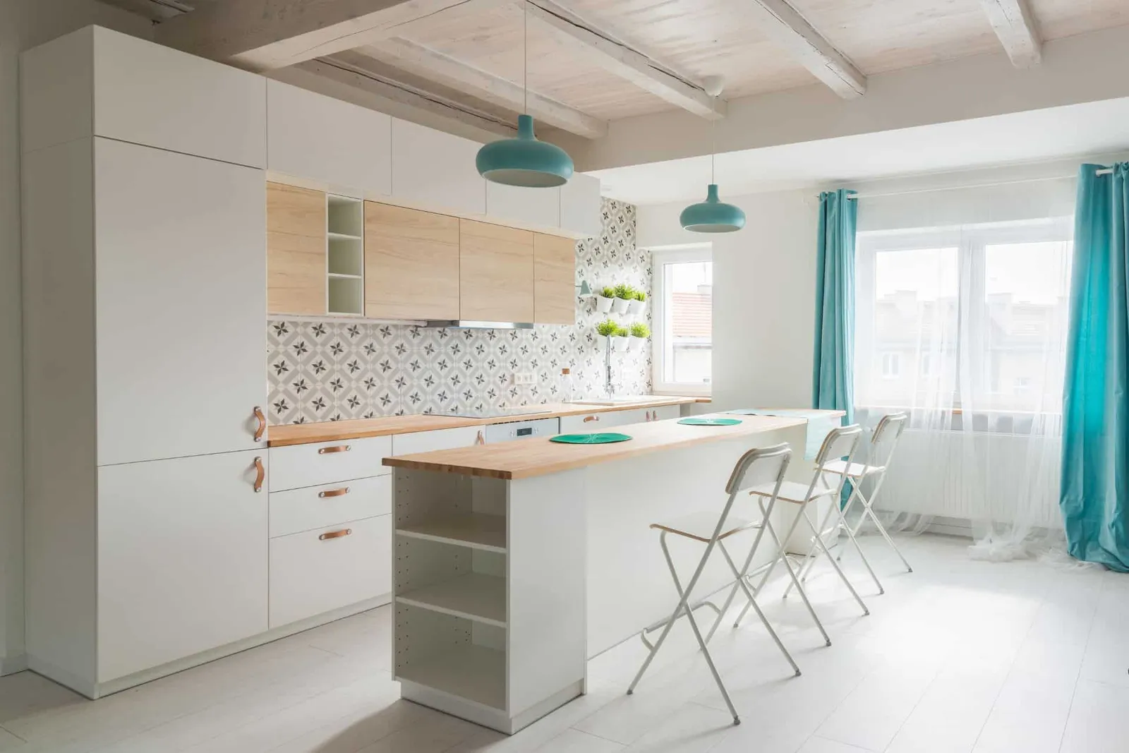 kitchen island with seating
