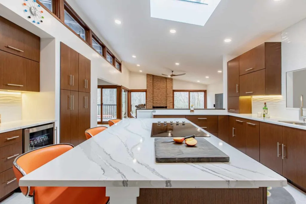 large kitchen island