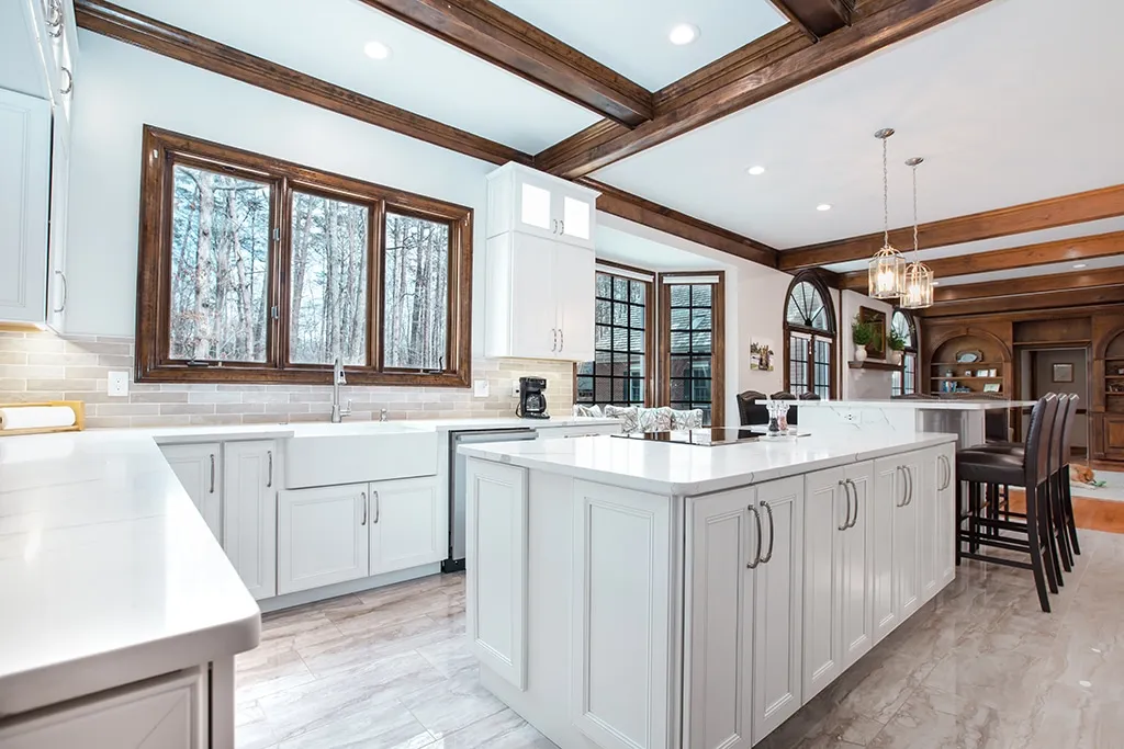 large kitchen island