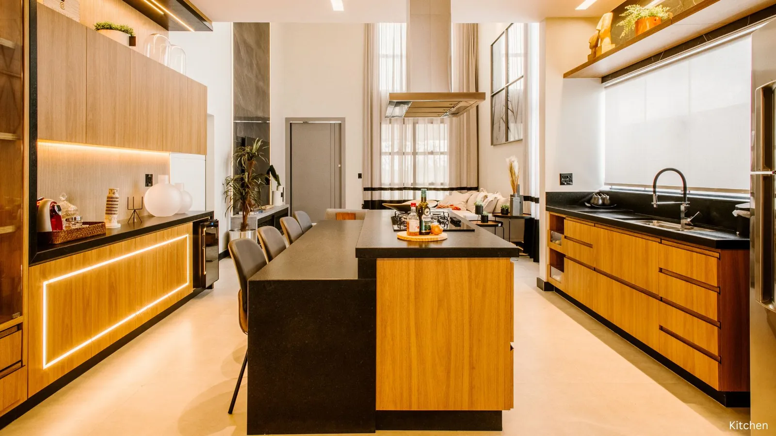 Clarksville Luxury Kitchen: Custom Cabinetry, Quartzite Countertops & Smart Appliances