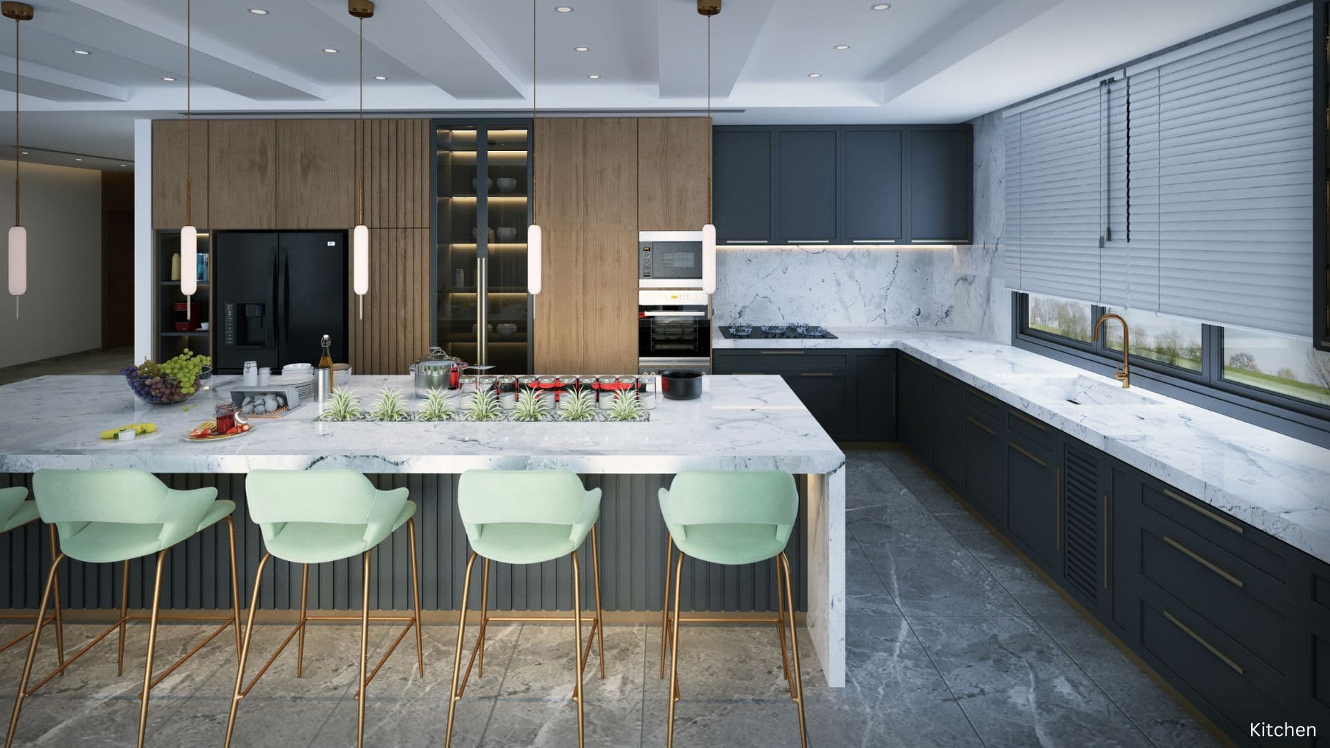Clarksville Luxury Kitchen: Custom Cabinetry, Quartzite Countertops & Smart Appliances